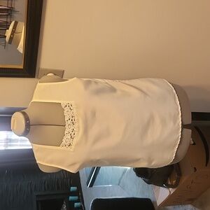 Classic Cream Embellished Top